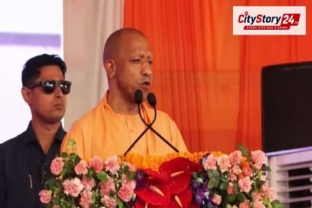 Uttar Pradesh CM Yogi Adityanath addresses Seva Jyoti Yatra ‘Viksit Bharat Sankalp Sabha’ in Lucknow
