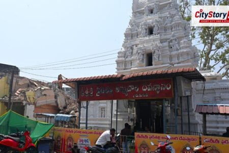 Rebuilt Pydithalli Ammavaru temple in Vizianagaram ready for Sirimanotsavam on October 27