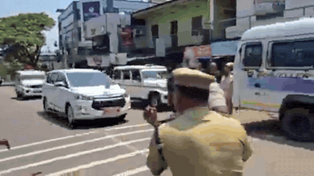 Watch: DYFI activists allegedly attack Kerala minister OJ Janeesh’s car in Kannur