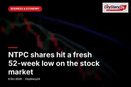 NTPC shares hit a fresh 52-week low on the stock market