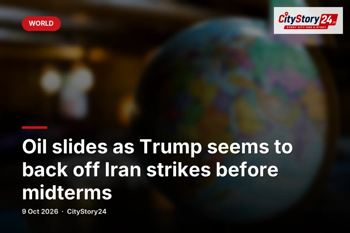 Oil slides as Trump seems to back off Iran strikes before midterms
