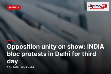 Opposition unity on show: INDIA bloc protests in Delhi for third day