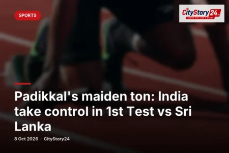 Padikkal's maiden ton: India take control in 1st Test vs Sri Lanka