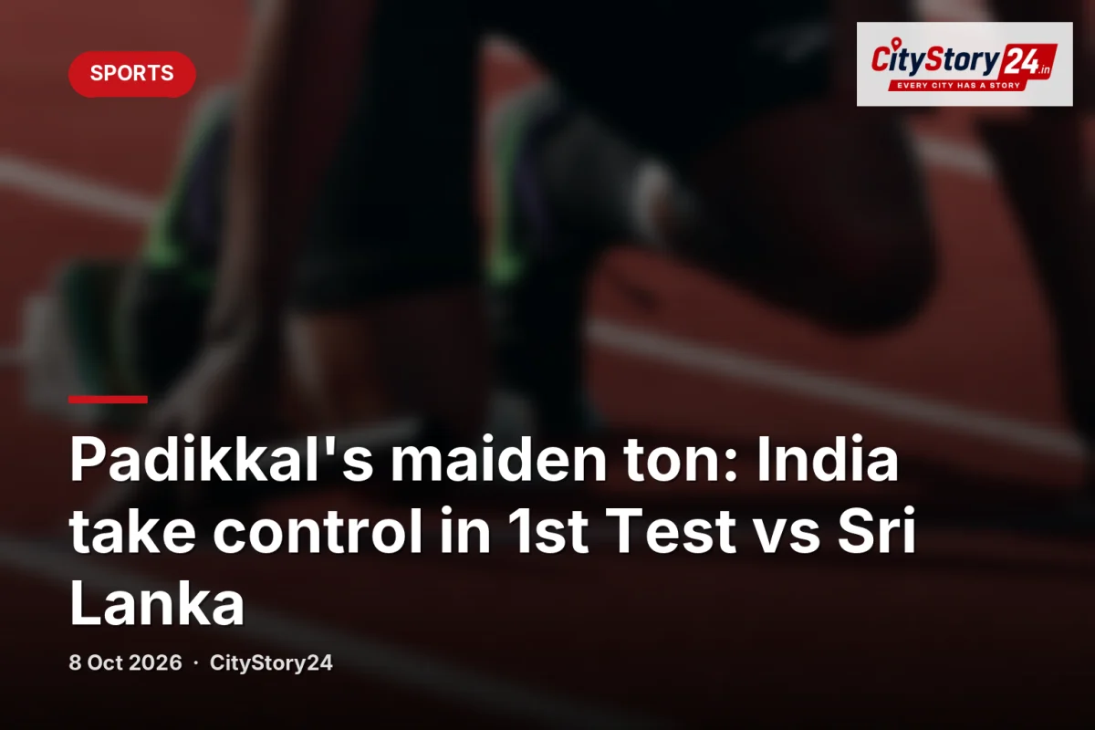 Padikkal's maiden ton: India take control in 1st Test vs Sri Lanka