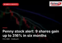 Penny stock alert: 9 shares gain up to 316% in six months