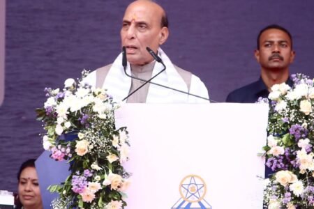 The Union Minister for Defence, Shri Rajnath Singh launched the first Fleet Support Ship (FSS-1), laid the keel of the fifth Fleet Support Ship (FSS-5) and inaugurated the upgraded Slipway-4 and 300-tonne Goliath Crane at Hindustan Shipyard Limited (...
