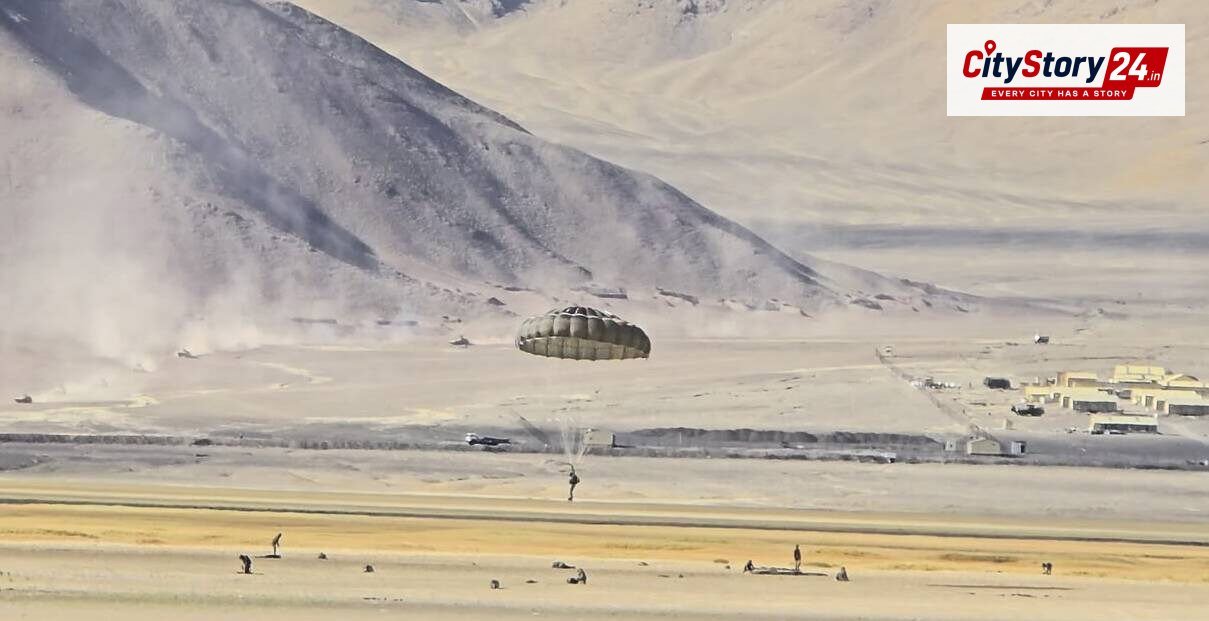 Defence Research and Development Organisation (DRDO) conducted the maiden live jump of the Advanced High-Altitude Parachute (AHAP) at one of the highest-altitude drop zones, Nyoma (Mudh DZ) on October 06, 2026.