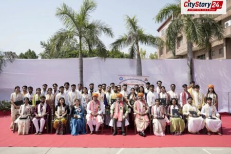 Vice President Shri C. P. Radhakrishnan graces the Second Convocation of Shri Lal Bahadur Shastri National Sanskrit University in New Delhi on October 06, 2026.