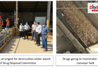 CBN Madhya Pradesh Unit destroys over 10.84 tonnes of seized narcotic drugs and deposits 154.375 kg of seized opium at GOAW, Neemuch