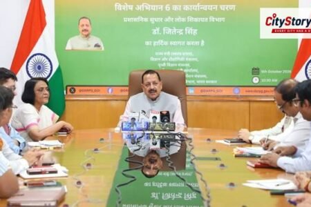 Dr. Jitendra Singh Reviews Progress of Special Campaign 6 at DARPG Office, Sardar Patel Bhawan, New Delhi