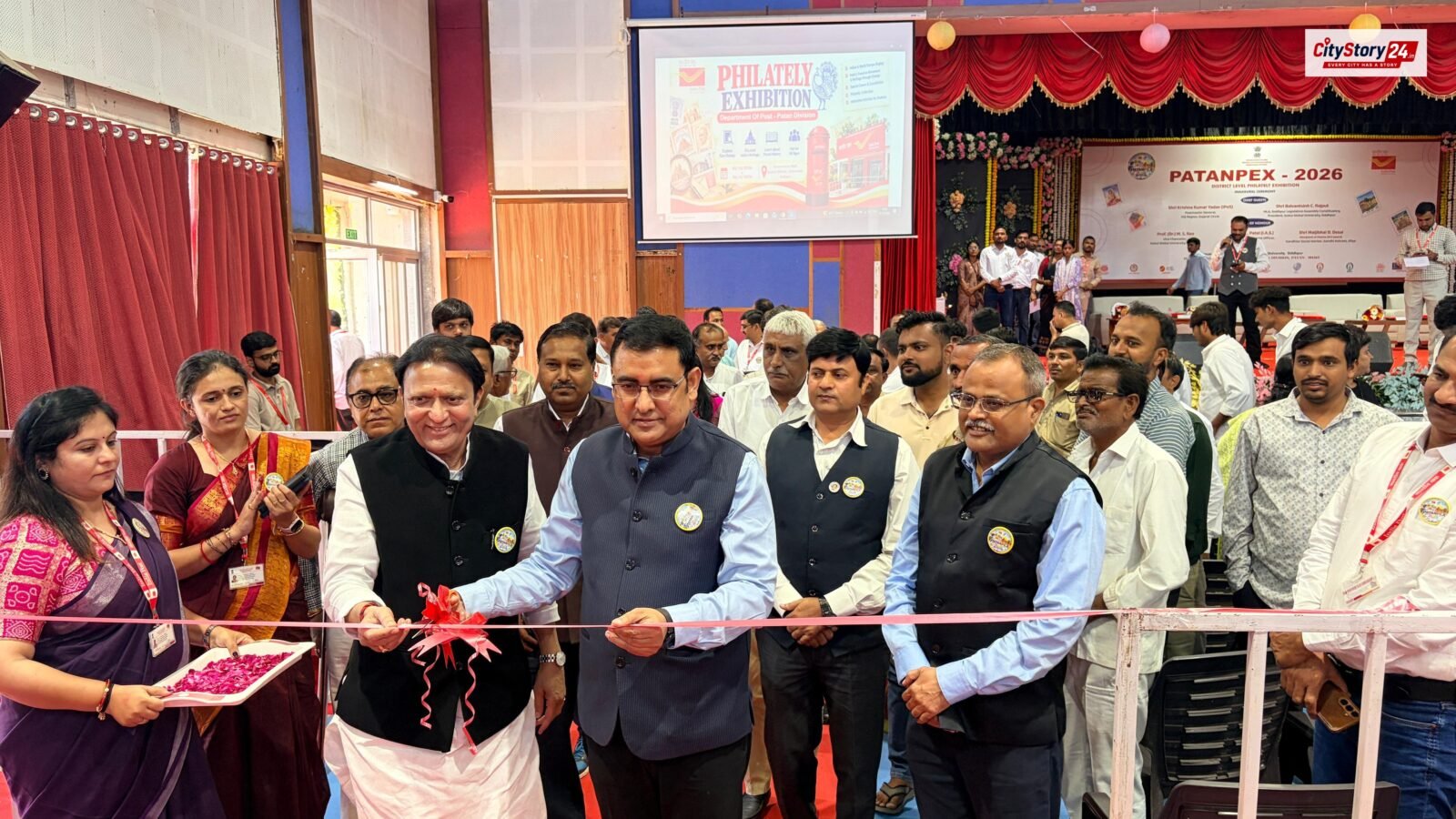 Postmaster General Krishna Kumar Yadav and Siddhpur MLA Balvantsinh C. Rajput inaugurated the Philatelic Exhibition ‘PATANPEX-2026’ in Patan
