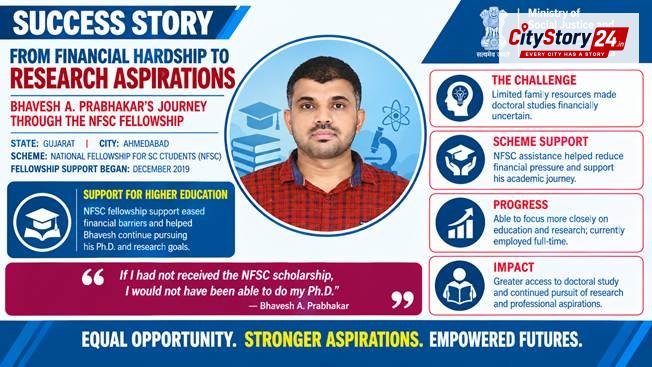 આર્થિક તંગી છતાં PhD નું સપનું: NFSC ફેલોશિપથી ભાવેશને મળી મદદ