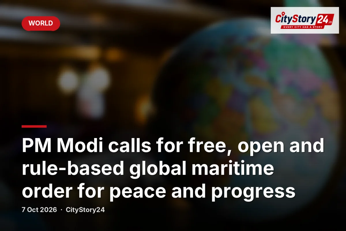 PM Modi calls for free, open and rule-based global maritime order for peace and progress