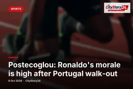 Postecoglou: Ronaldo's morale is high after Portugal walk-out