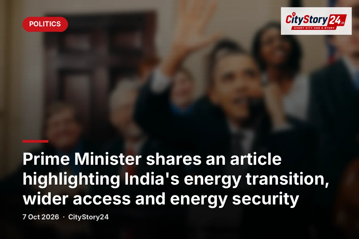 Prime Minister shares an article highlighting India's energy transition, wider access and energy security