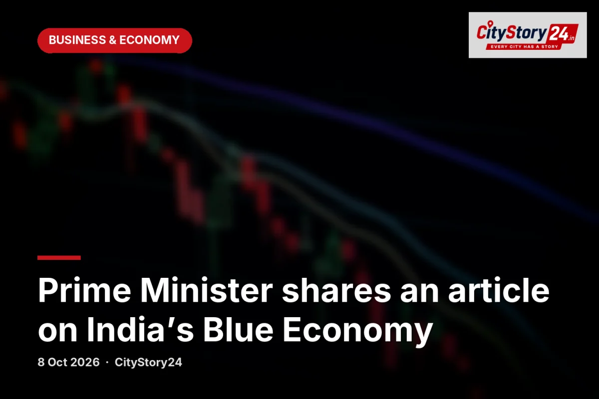 Prime Minister shares an article on India’s Blue Economy
