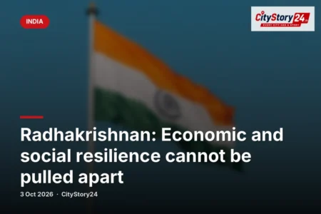 Radhakrishnan: Economic and social resilience cannot be pulled apart