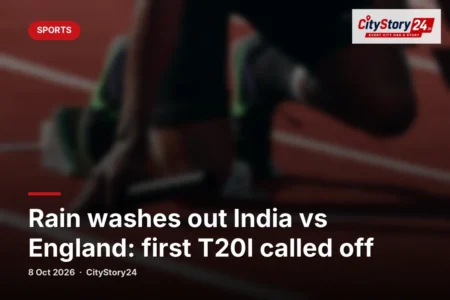 Rain washes out India vs England: first T20I called off