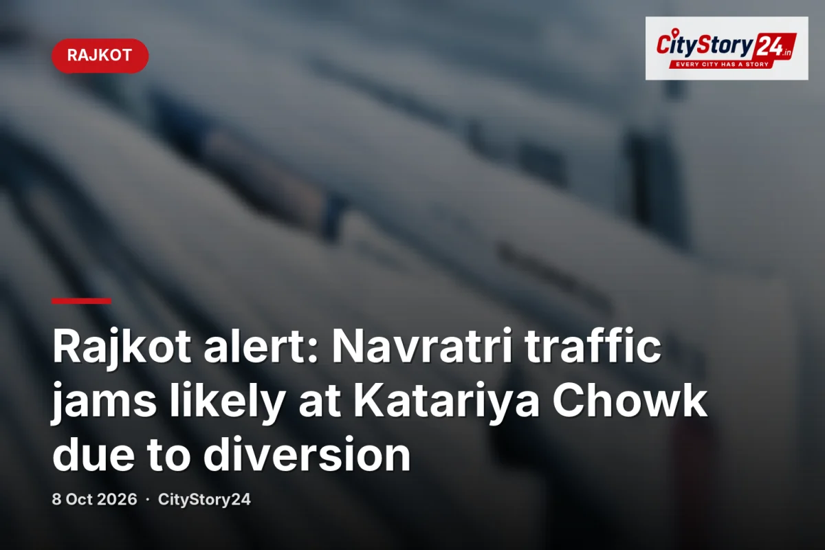 Rajkot alert: Navratri traffic jams likely at Katariya Chowk due to diversion