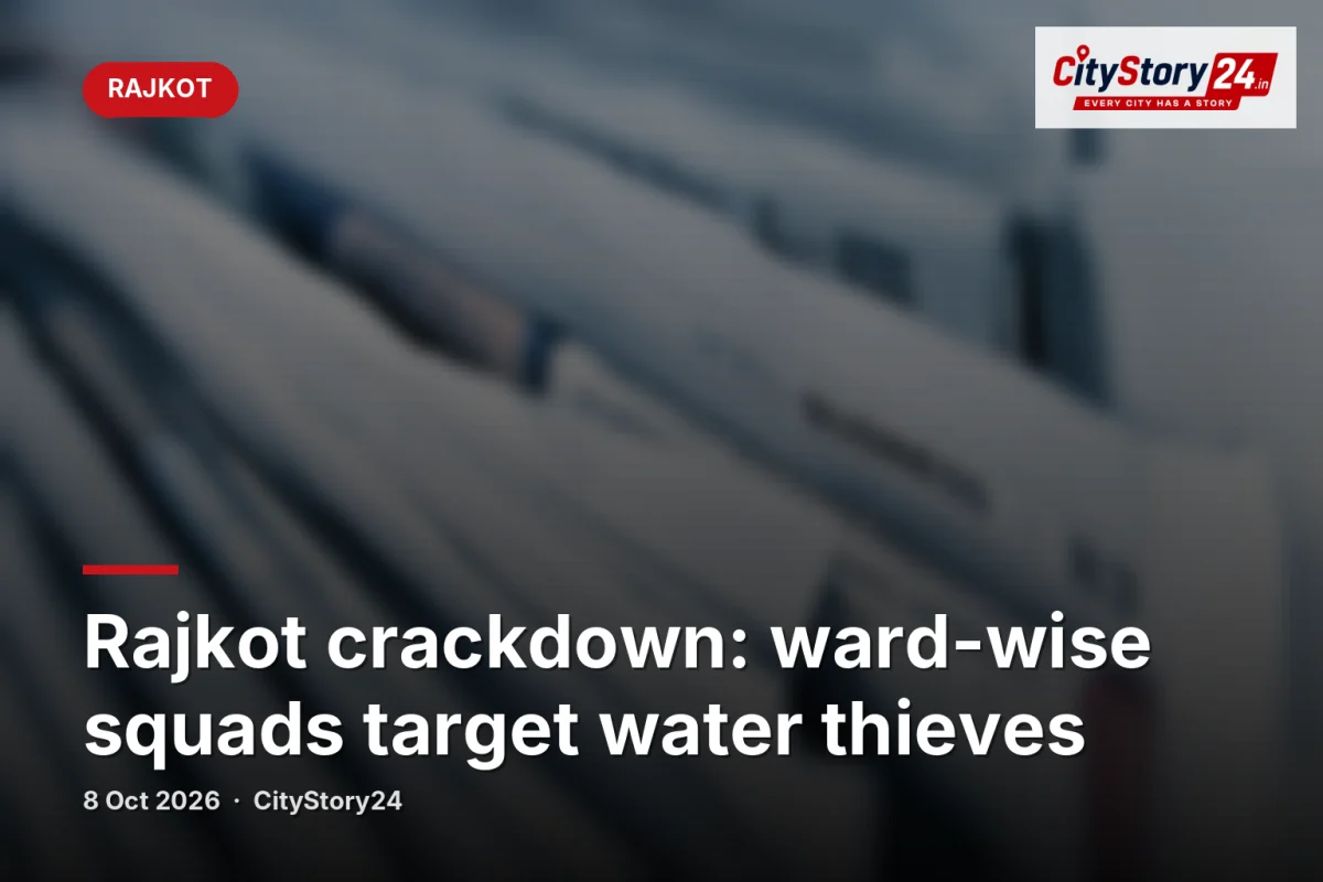Rajkot crackdown: ward-wise squads target water thieves