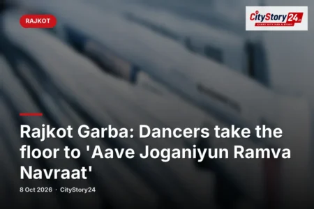 Rajkot Garba: Dancers take the floor to 'Aave Joganiyun Ramva Navraat'