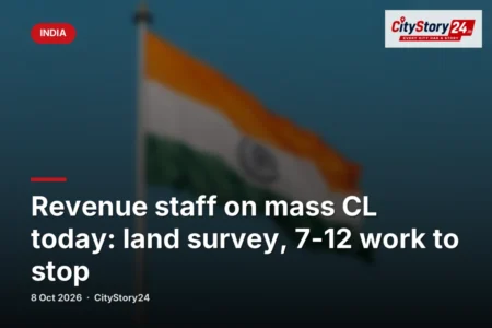 Revenue staff on mass CL today: land survey, 7-12 work to stop