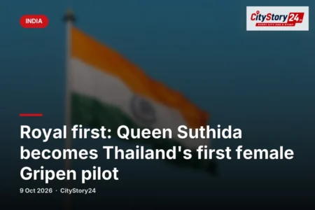Royal first: Queen Suthida becomes Thailand's first female Gripen pilot