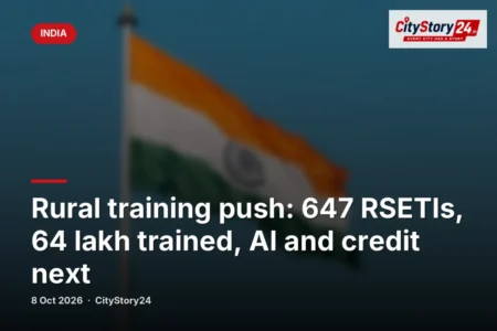 Rural training push: 647 RSETIs, 64 lakh trained, AI and credit next