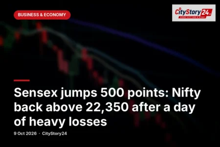 Sensex jumps 500 points: Nifty back above 22,350 after a day of heavy losses