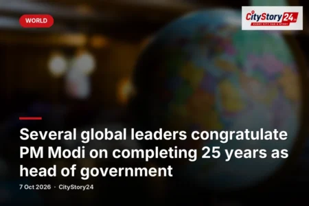 Several global leaders congratulate PM Modi on completing 25 years as head of government