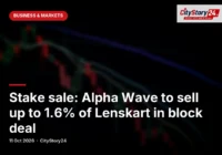 Stake sale: Alpha Wave to sell up to 1.6% of Lenskart in block deal