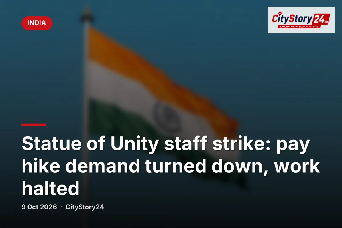 Statue of Unity staff strike: pay hike demand turned down, work halted