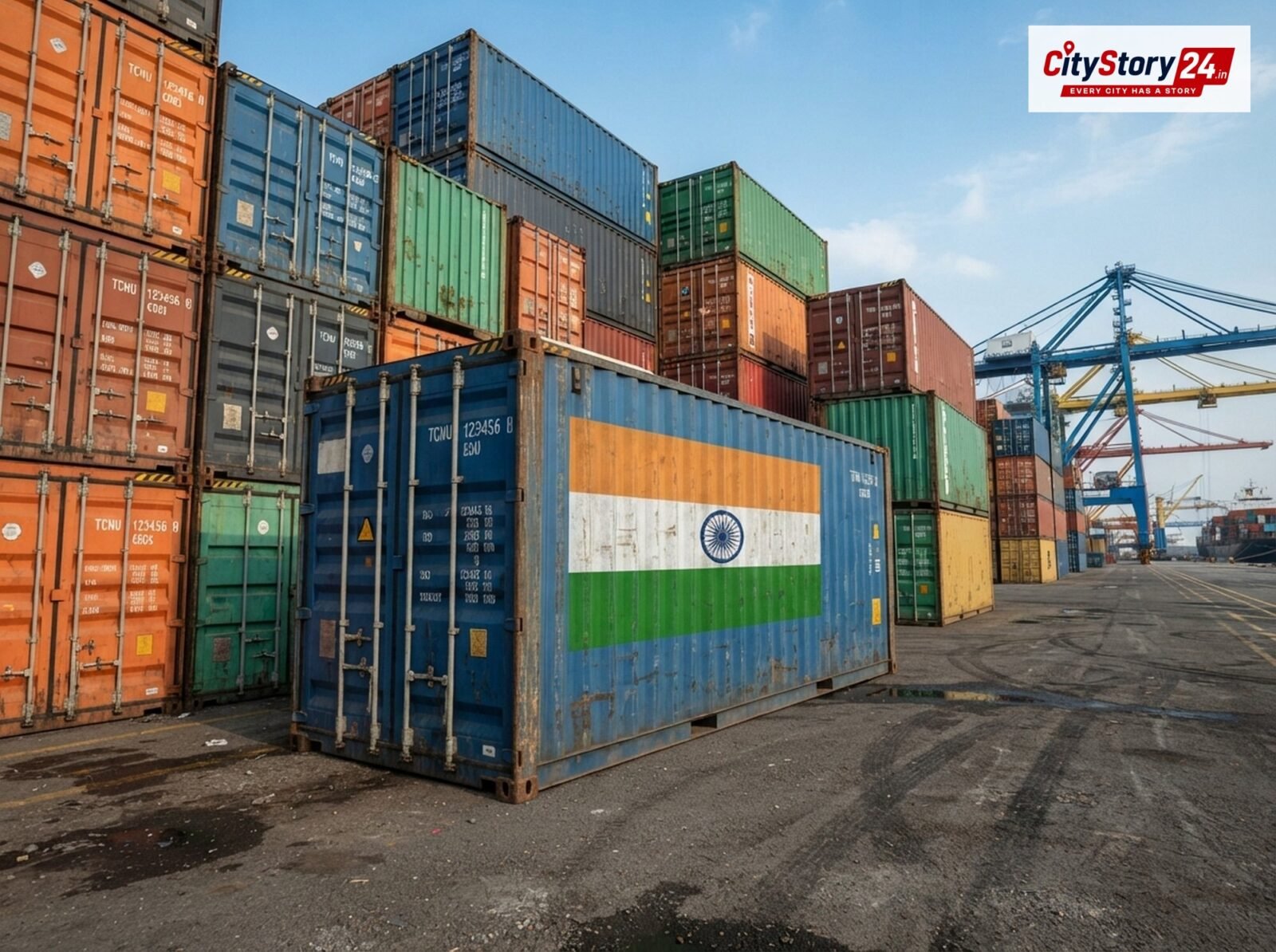 Representative image: cargo container port India