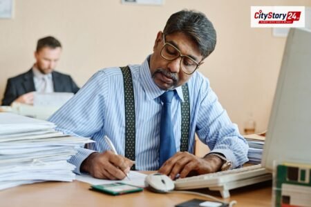 Representative image: pension office India papers