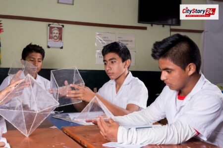 Representative image: students science exam classroom India