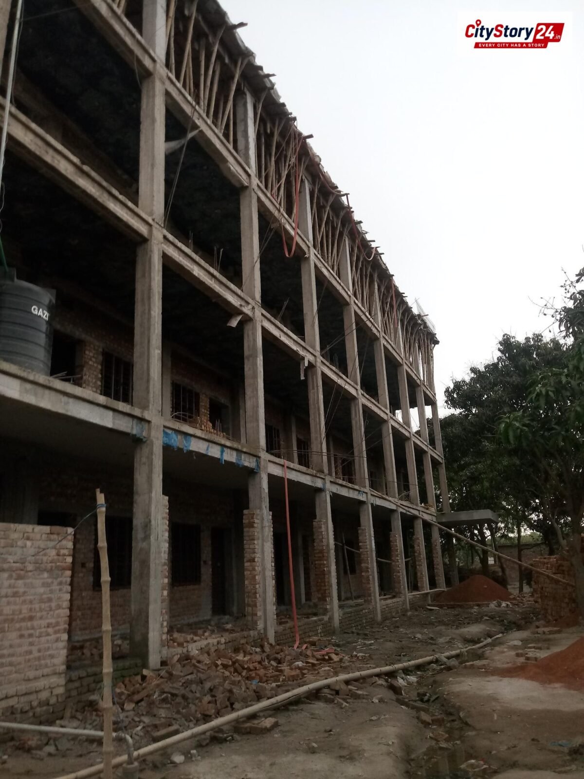 Representative image: damaged school building India