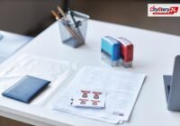 Representative image: passport visa documents desk