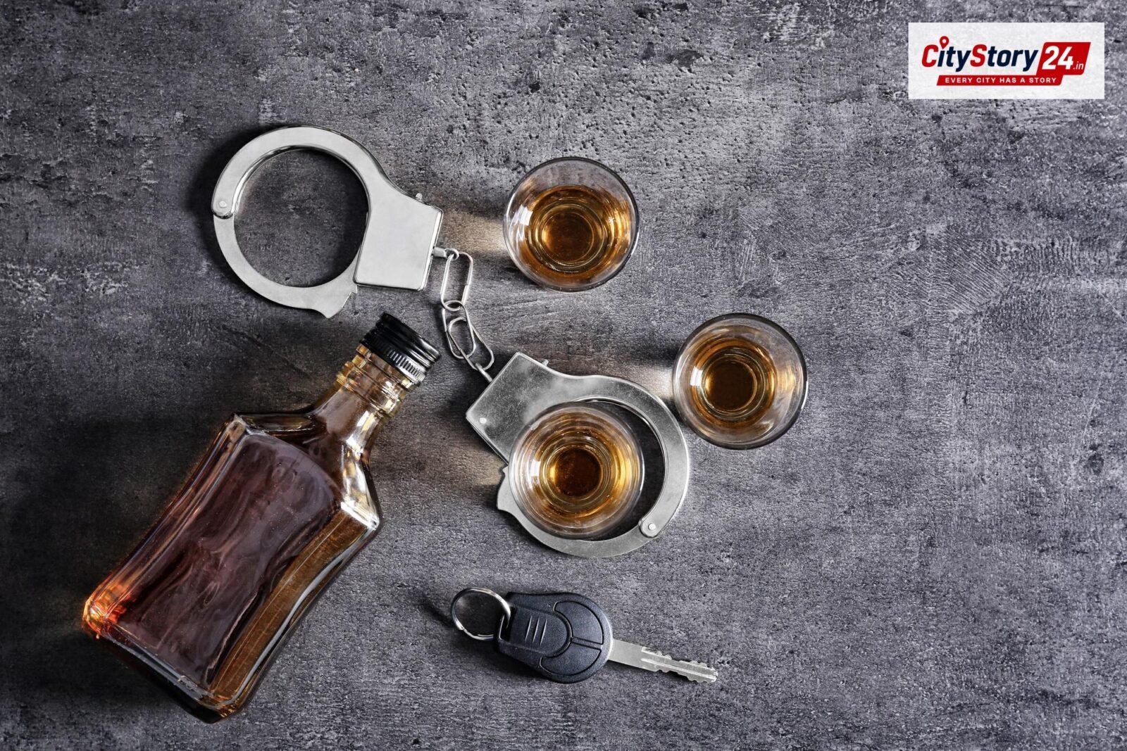 Representative image: police seizure liquor bottles