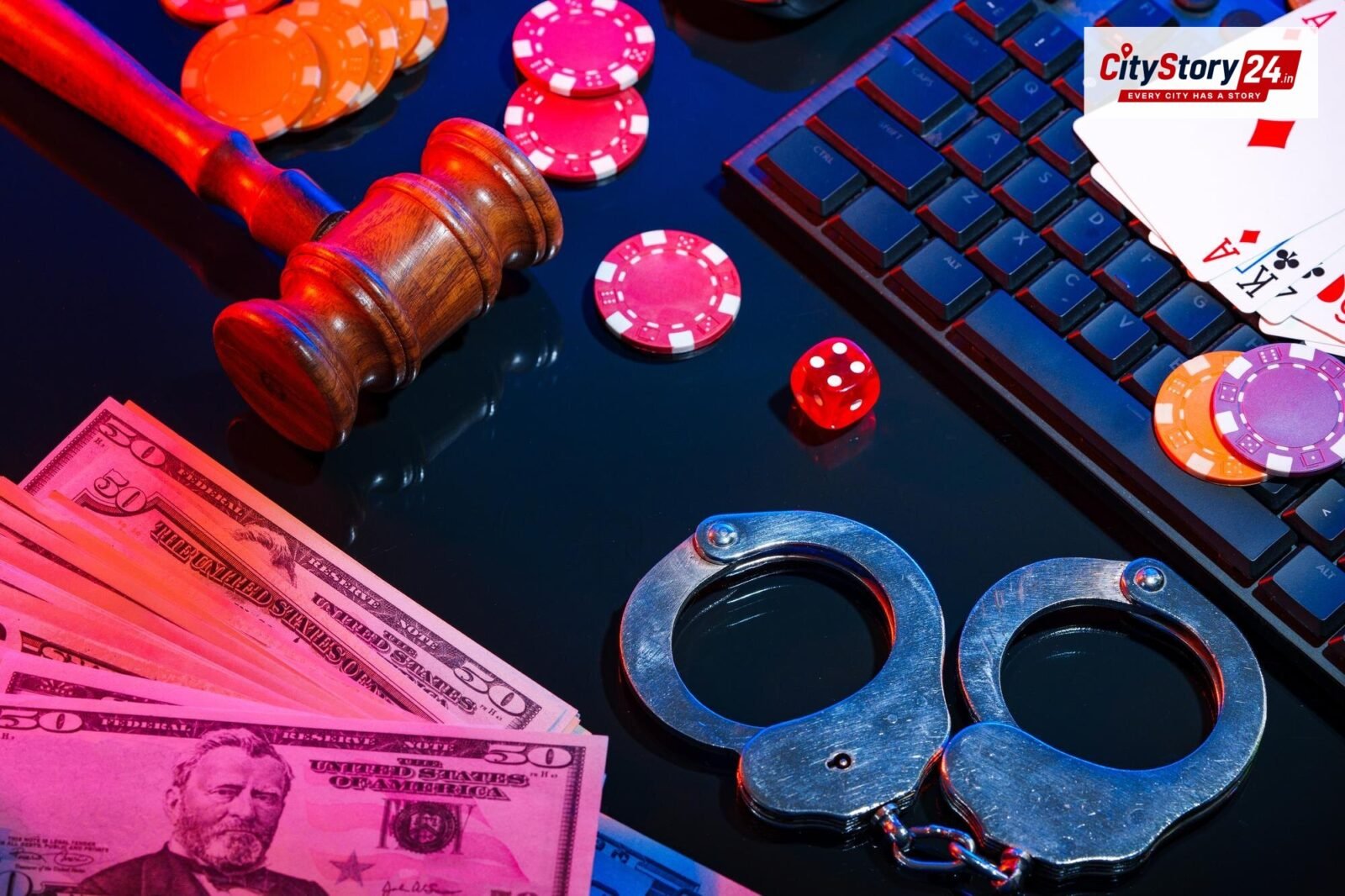 Representative image: online gambling laptops police seizure