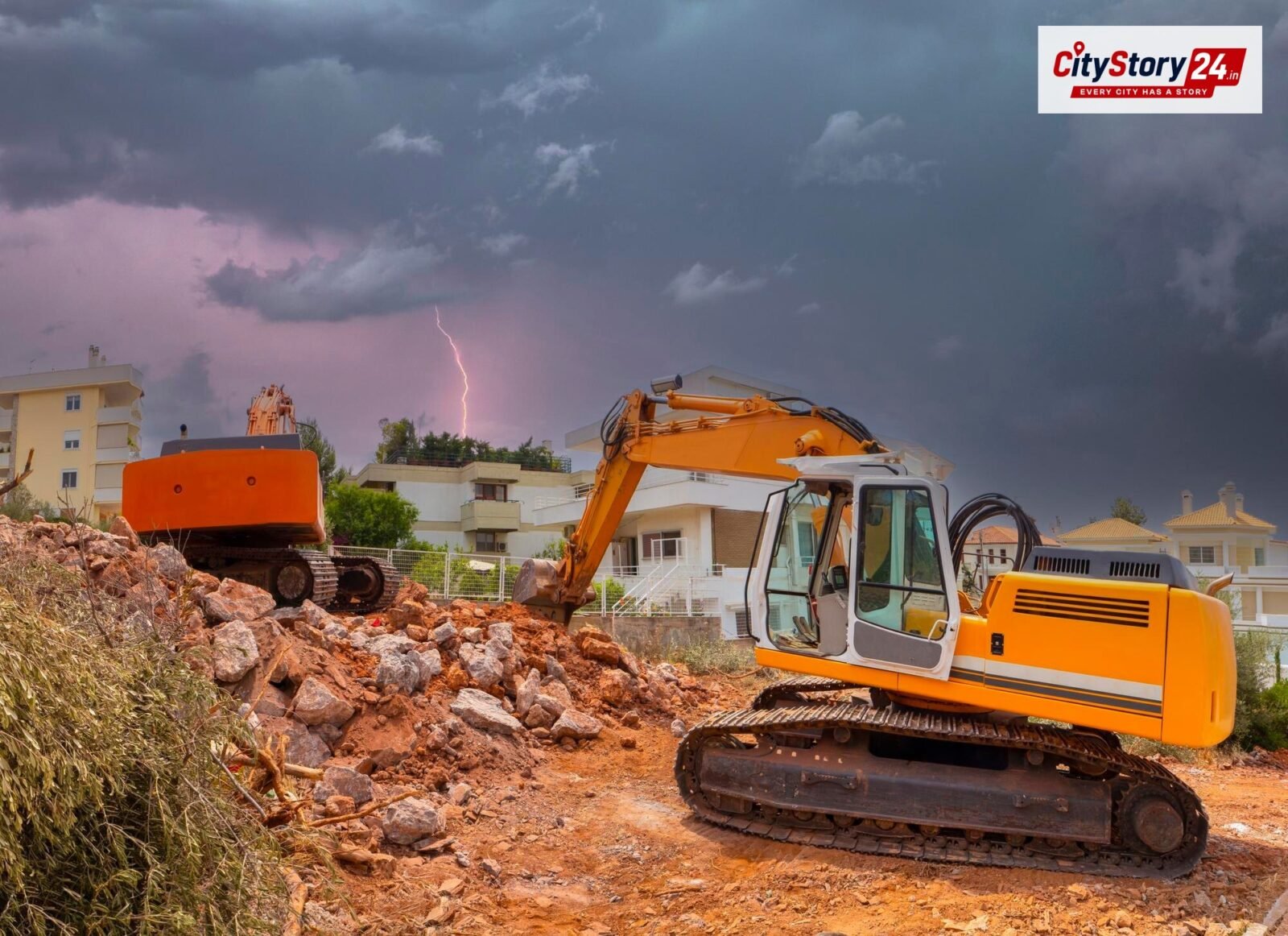 Representative image: bulldozer demolition India city