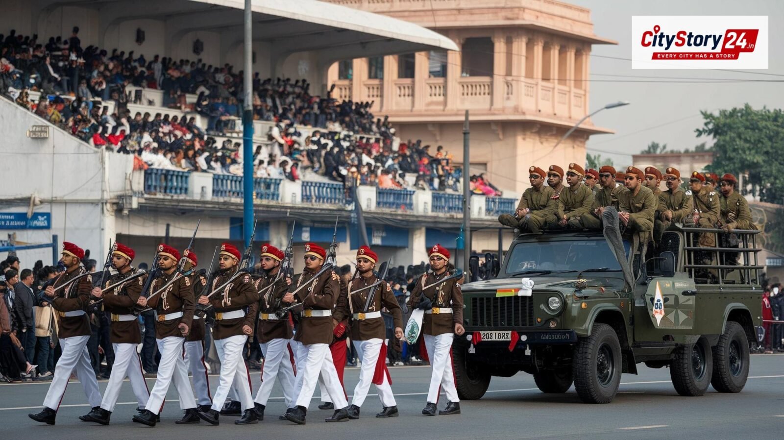 Representative image: police barricade protest crowd India