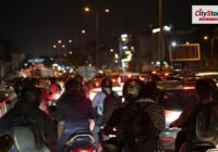 Representative image: traffic jam night road India