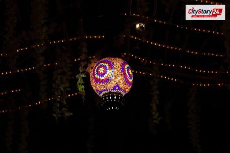 Representative image: garba festival lights India