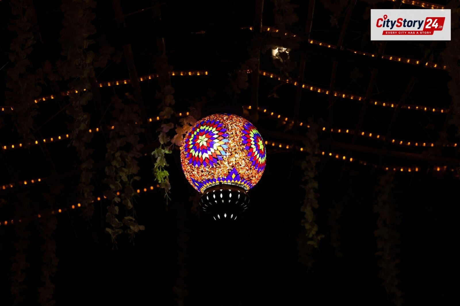 Representative image: garba festival lights India