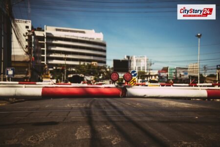 Representative image: police barricade city road India