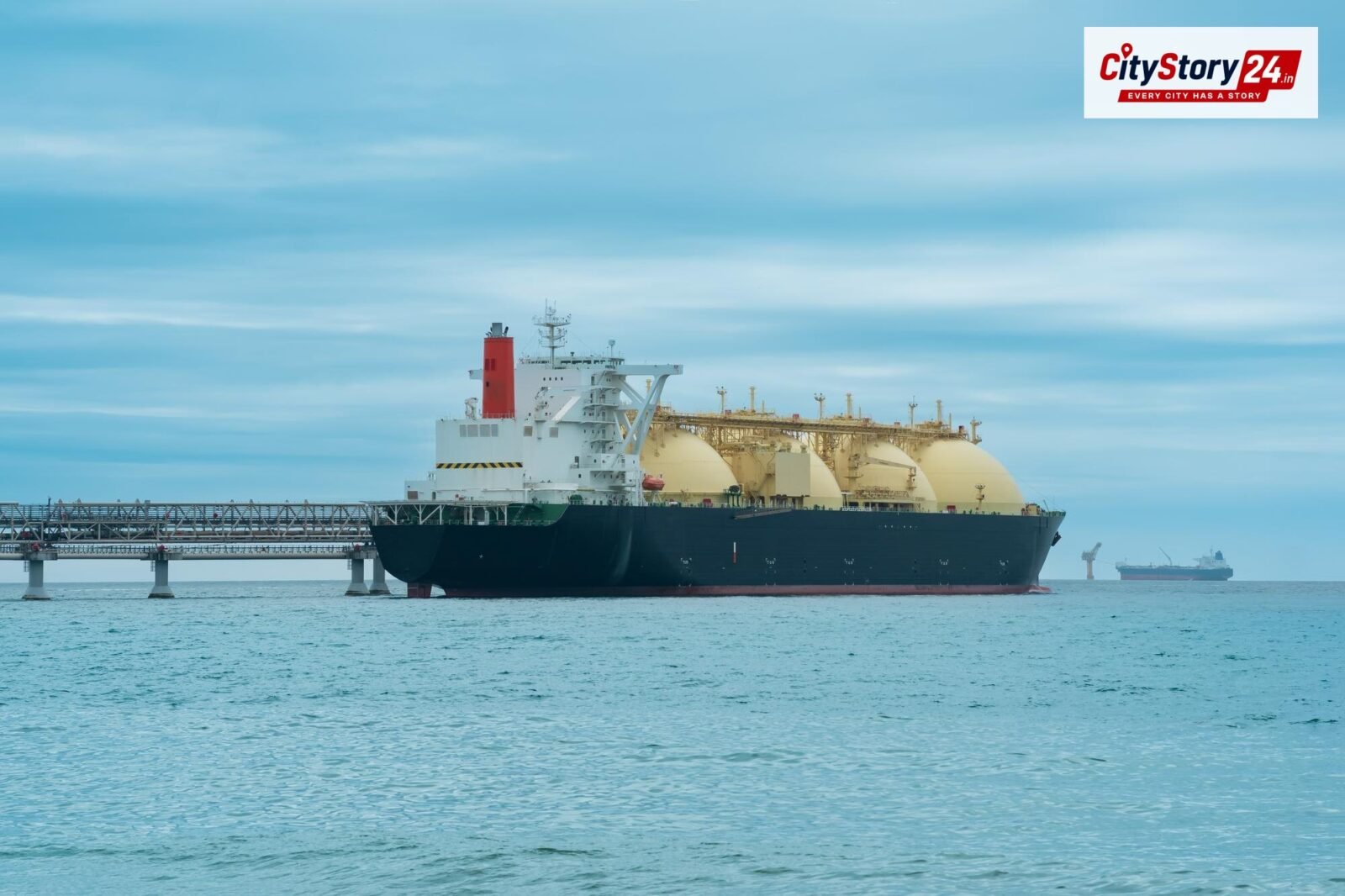 Representative image: oil tanker at sea