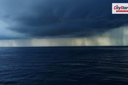 Representative image: heavy rain storm clouds India