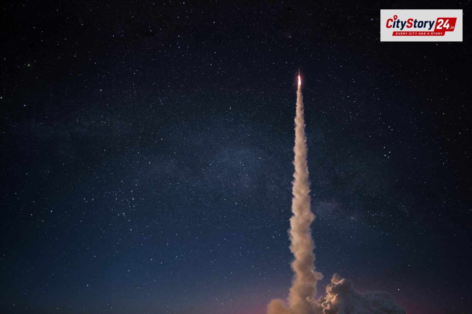 Representative image: missile launch night sky