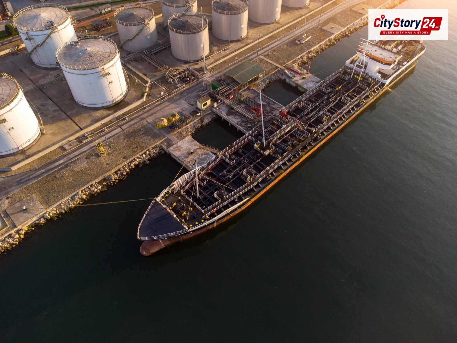 Representative image: oil tanker at port