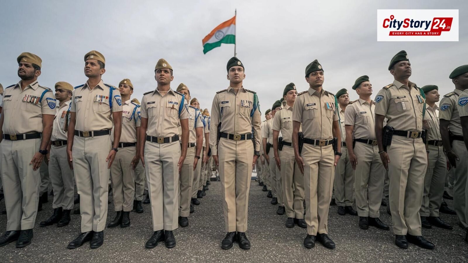 Representative image: police recruitment India uniform